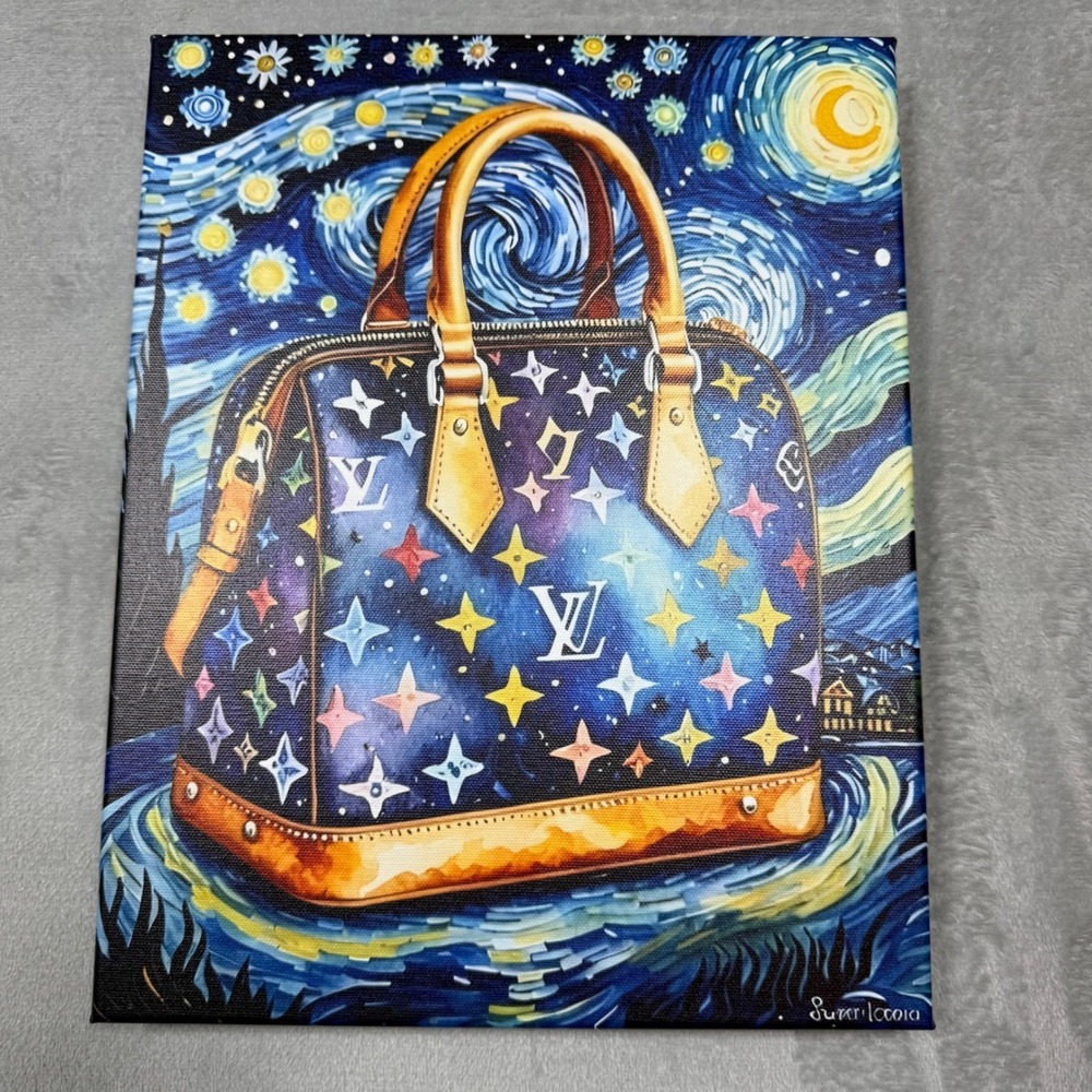Studio Van Gogh Blue Starry Night Parody Canvas Pop Art Wall Decor 11x14 82/147